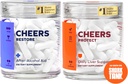 Cheers Liver Combo Silencioso Restaurar + Proteger Silencioso Su hígado &amp; Siéntete Mejor Después de Beber DHM, L-Cysteine, Milk Thistle, Prickly Pear, B-Vitamins  12 Doses Restaurar, 30 Doses Proteger Silenciosos Suplementos