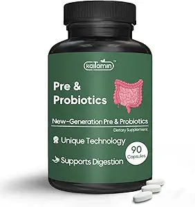 Prebióticos " Probióticos "   Tecnología avanzada: Baja dosis " Resultados más rápidos - para la digestión, salud cerebral, inmunidad, " metabolismo - para hombres " mujeres, adultos Uni-sex, Vegan " hasta 45 días de suministro