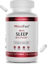 HealFast Physician Formulated Max Sleep Aid with Extra Strength Melatonin 10mg - Fast Dissolving - Natural Sleep Aids for Adults - Melatonin Pills - Herbs, Amino Acids, and Melatonin - 60 Ct