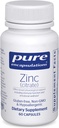 Pure Encapsulations Zinc (Citrate) - for Immune System, Tissue Development & Metabolism* - Mineral Supplement with Enzymes - Highly Absorbable Zinc - Vegan & Non-GMO - 60 Capsules