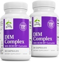 Complejo de Terry Naturalmente DIM - Suplemento dietético con BCM-95 Curcumin - Suplemento de Apoyo Saldo de la Hormona Saludable, Alivio de los síntomas de la menopausia - 30 cápsulas, 2 paquete (60 cápsulas)