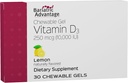 Bariatric Advantage Vitamina D Gels 10,000 UI - Vitamina D3 Chewable Gels - Bone Health Support* - para Pacientes Bariatrices - Buenas Vitaminas Flavor - Fácil de Usar - 30 Cuenta