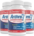 U.S. Doctors’ Clinical Arthro-7 - Complejo de Apoyo Conjunto Probado Clínicamente con Turmeric, Collagen, Bromelain para Flexibilidad, Movilidad, & Strong Cartilage - 180 Capsules(3 Botellas) - 45/90-Day Supply