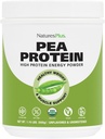 Natures Plus Orgánica Pea Proteína - 1.1 lbs, Polvo de Bebida Vegan - Polvo de Proteína de Alta Energía, Supresor de Hambre, Constructor de Muscles, promueve la salud del corazón - No GMO, Vegetariano, Libre de gluten - 25 Serviciones