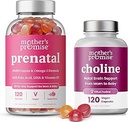 La promesa de la madre Gummies prenatales " Choline Capsules Bundle