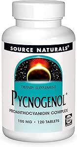 Fuente Naturals Pycnogenol, Complejo Proanthocyanidin, 100 mg - 120 Tablets