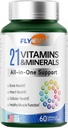 Multivitamina para Hombres Mujer - Mens & Mujer Multivitamina para Bone, Skin &amp; Immune Health Support, 21 en 1 Suplemento Multivitaminas, Multivitaminas con Gluten & Allergen Free, Non GMO, 60 cápsulas