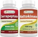 Mejores Naturales Serrapeptase 40000 SPU &amp; Nattokinase 100 Mg