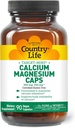 Country Life Target-Mins Complejo de magnesio de calcio - 1000 mg de calcio, 500 mg de magnesio, Suplemento libre de gluten para la salud ósea