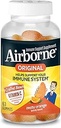 Airborne Vitamin C 750mg (por servicio) Zesty Orange Flavored Gummies (63 Cuenta en una botella), Gluten-Free Immune Support Suplemento con Vitaminas A C E, Selenium, Echinacea &amp; Ginger