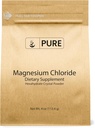Ingredientes originales puros Magnesium Chloride (4oz) Suplemento oral, Crystal Powder, Suplemento de magnesio, Grado de alimentos