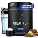 Vidge Nutrition Creatine + ← Cretina de base vegetal Vegan Monohydrate Powder ¦ Energía, Rendimiento & Función  durable Ayudas ergógenas para los atletas