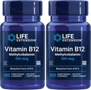 Extensión de la vida Vitamina B12 Metilcobalamina 500mcg - Vitamina B12 Suplemento para la Energía General y la Salud del Cerebro - Azúcar Lozenges Vegetarianos Libres Disuelve en Su Boca - Una vez Daily - 100 Cuenta
