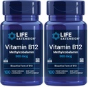 Life Extension Vitamin B12 Methylcobalamin 500mcg - Vitamin B12 Supplement for General Energy and Brain Health - SugarFree Vegetarian Lozenges Dissolve in Your Mouth/Once Daily - 100 Count (Pack of 2)