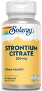 Solaray Strontium Citrate 250 mg TENIDO Huesos saludables " Apoyo a los dientes TENIDO Gentle Digestion, Ausorción mejorada TEN 60 VegCaps