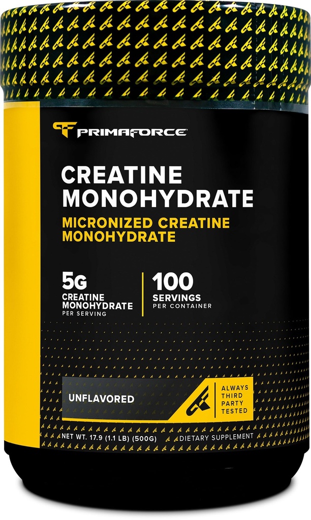 Primaforce Micronized Creatine Monohydrate Powder 500 gramos (1.1 libras)