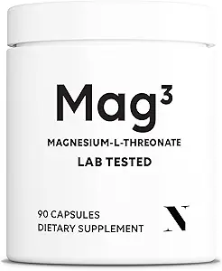 Magnesium L Threonate 2000mg Por Serving, 30 Servings of Pharmaceutical Grade, Non-GMO, Soy Free, Gluten Free, Vegetarian Capsules - Suplemento para Brain &amp; Joint