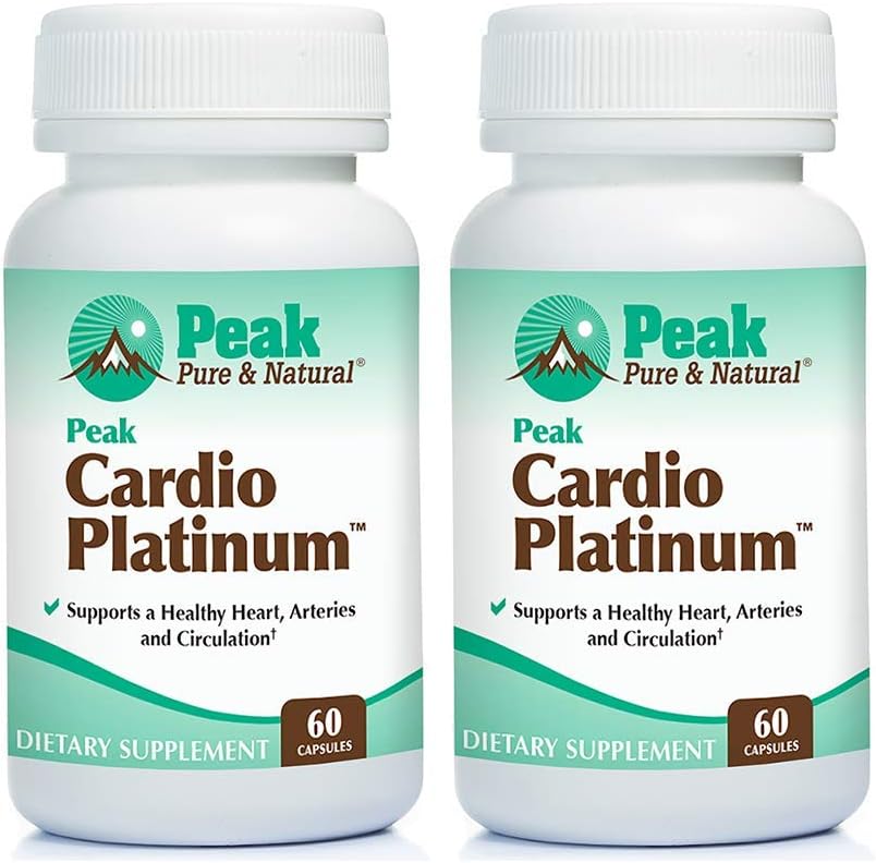 Peak Pure " Natural Peak Cardio Platinum (2 Bottle Pack)