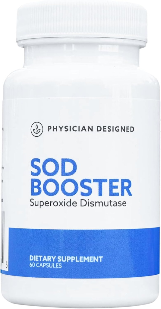 Physician Designed VARS SOD Booster - Superoxide Dismutase Suplemento TENIDO SOD Suplemento TENIDO 60 cápsulas ANTERIENTES Suplementos Antioxidantes