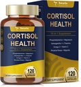 Totaria Cortisol Suplemento con Ashwagandha,Magnesium,Rhodiola Rosea,L Theanine,Hormone Balance for Women 120 Vegan Capsules (Pack of 1)