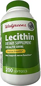Walgreens Lecithin 1200mg Softgels 200 ea por Finest Nutrition