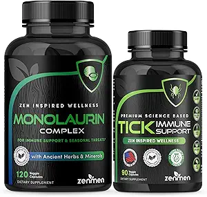 Zenmen Immune Support Bundle: Tick Immune Support and Monolaurin Capsules