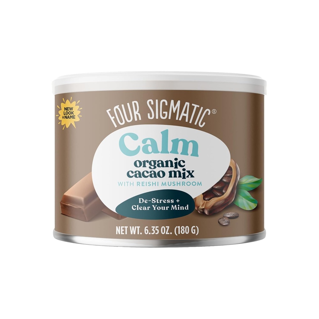 Four Sigmatic Mushroom Hot Cacao Mix with Reishi  tolera Organic Reishi Mushroom with Cacao Powder ← Stress Relief & Sleep Support ← Vegan, Gluten-Free &amp; Dairy-Free TEN 30 Serviving Can