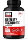 FORCE FACTOR Blueberry Concentrate Antioxidants Supplement with BlueRich Blueberry Extract Supplement, Free Radical Scavenger for Daily Health, Gluten Free, Non-GMO, 90 Softgels