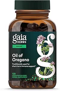 Gaia Herbs Oil of Oregano - Immune & Antioxidant Support Supplement - with Oregano Oil, Carvacrol & Thymol* - 120 Vegan Liquid Phyto-Capsules (60-Day Supply)
