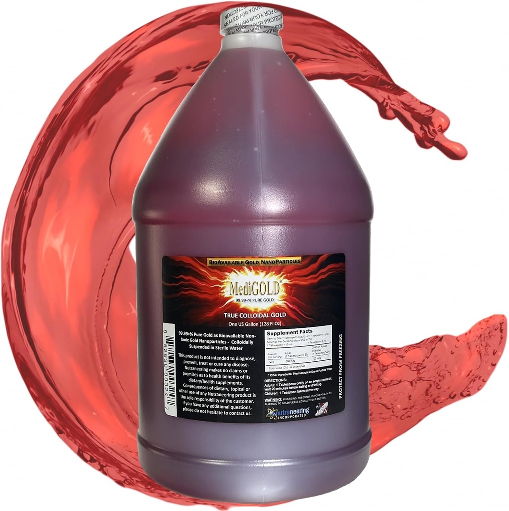 True colloidal Gold - 1 U.S. Gallon in BPA