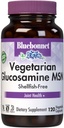 Bluebonnet Vegetarian Glucosamine with MSM Supplement - Shellfish-Free Joint Support Supplement for Women &amp; Hombre - Vegetable Glucosamine HCI - Vegan, Kosher, Free of Soy, Gluten &amp; Dairy - 120 V Caps