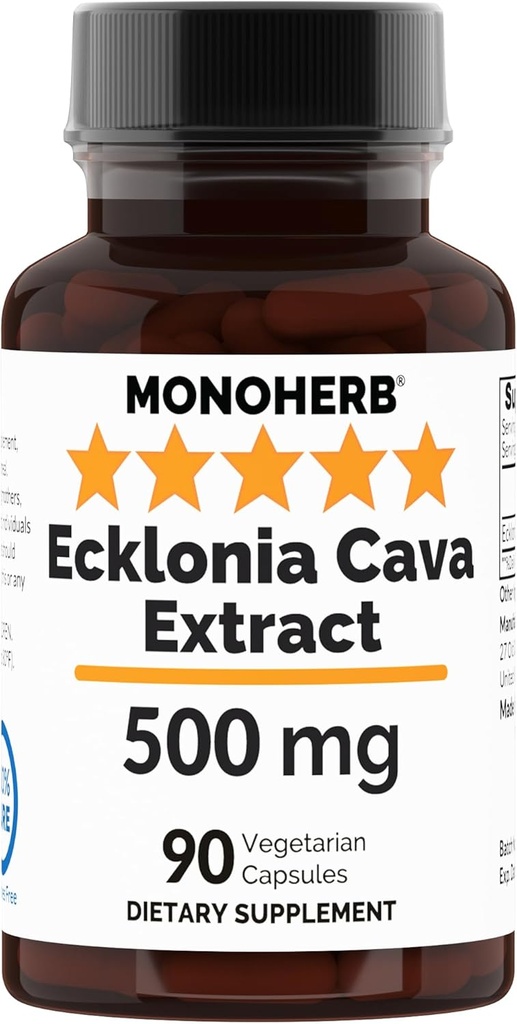 MONOHERB Ecklonia Cava Extracto 500 mg por cápsula - 90 cápsulas vegetarianas