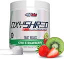EHP Labs OxyShred Pre Workout Powder - Preworkout Powder con L Glutamine &amp; Acetyl L Carnitine, Energy Boost Drink - Kiwi Strawberry, 60 Servings
