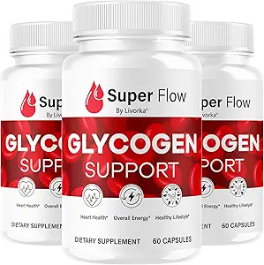 (3 Pack) Super Flow Glycogen - SuperFlow Glycogen Support Capsules, Super Flow, Glycogen Support Super Flow, Official SupperFlow Glycogen Support, Super Flow Glyco Optimizer, 90 cápsulas para 3 meses