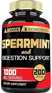 6in1 Spearmint Suplemento con Berberine, Ginger, Turmeric Curcumin, Ceylon Cinnamon, Beet Root - 200 cápsulas