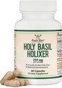 Tulsi Holy Basil Capsules (Holixer Fórmula) - World's Only Clinically Studied Holy Basil Leaf Extract (Clinically Shown Results After 60 Days of Use) for Mood and Relaxation by Double Wood
