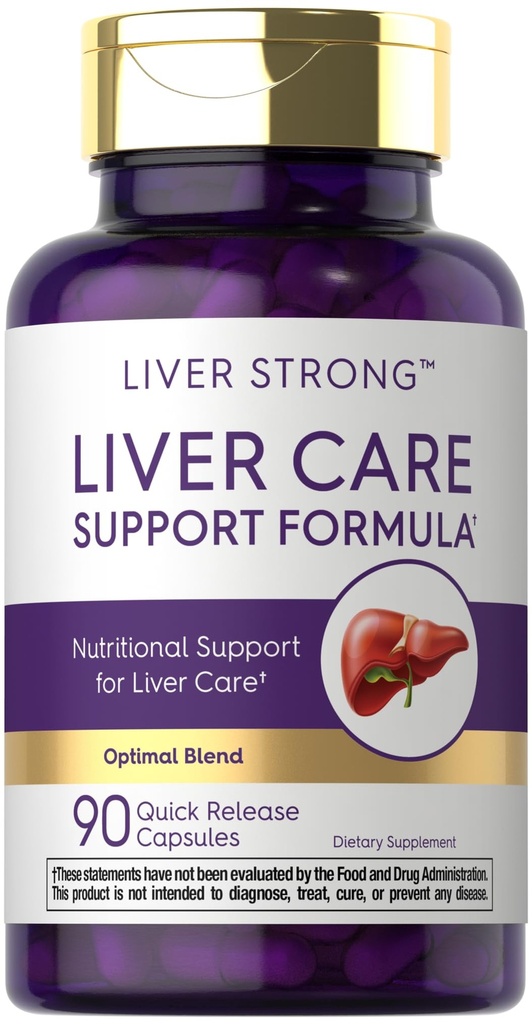 Carlyle Liver Support Suplemento Silencio 90 Capsules Silencio con Milk Thistle, Dandelion Root & Artichoke Leaf Extract ← Optimal Blend ← Non-GMO &amp; Gluten Free