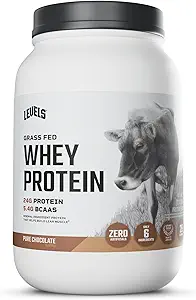 Niveles Grass Fed Whey Protein Powder, No Artificials, 24G de Protein, Chocolate puro, 2LB