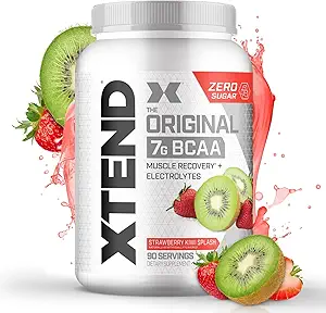 Xtend XTEND Original BCAA Powder 7g BCAA y 2.5g L-Glutamina, Sugar Free Post Workout Muscle Recovery Bebida con Aminoácidos para Hombres, 90 Servimientos
