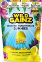 Gummies de Monohidrato de Creatina para Hombres 5000mg - Hecho en EE.UU., Potency Tested, Vegan, soporta el crecimiento muscular, fuerza " función cognitiva, no GMO Gluten-Free Lemon Flavored Creatine 150 Chews