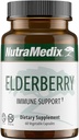 NutraMedix Elderberry Antioxidants Suplemento cápsulas - Elderberry Extract to Promote a Healthy Inflammatory Response, Daily Immune Support, and Bowel Health (60 cápsulas)