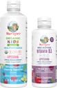 MaryRuth Organics Kids Multivitamin Liposomal (Strawberry Cherry & Vanilla) & Vitamina D3 Liposomal (Mixed Berry) Clean Label Project Verified® Vitamins for Immunity &amp; Wellness general, Vegan, Non-GMO