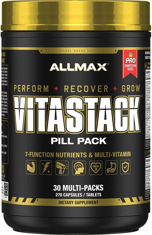 ALLMAX Nutrición Vitastack, Vitamina y Nutrientes Packs Stack, 30 Pack