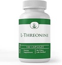 PURE ORIGINAL INGREDIENTES L-Threonine Capsules, (100 cápsulas) Siempre puro, sin aditivos ni artillería, Lab Verified