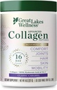 Great Lakes Wellness Movement Boost Advanced Collagen Peptides Powder with MSM, Hyaluronic Acid, Vitamin C - Joint Mobility & Comfort - Caramel Flavored - Non-GMO, Keto, Kosher - 8 oz