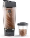 Promixx Pro Shaker Bottle ← Recargable, Potente para Smooth Protein Shakes ← incluye el almacenamiento de suplementos - BPA Gratis Silencio 20oz Cup (Graphite Gray)