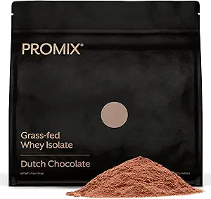 ProMix Nutrition Whey Protein Isolate Powder, Chocolate - Grass-Fed - ­Post Workout Fitness & Nutrition Shakes, Smoothies & Cooking Recipes - Gluten-Free & Keto-Friendly - 2.5 Pound (Pack of 1)