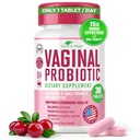 Probióticos de la perla de la Tierra para mujeres - 15 x Más Eficacia con BIO-Tract®, 3 millones de CFU, Probiótico &amp; Prebiótico Blend, promueve el olor vaginal saludable y el equilibrio pH para mujeres - Sólo 1 Tablet/Day