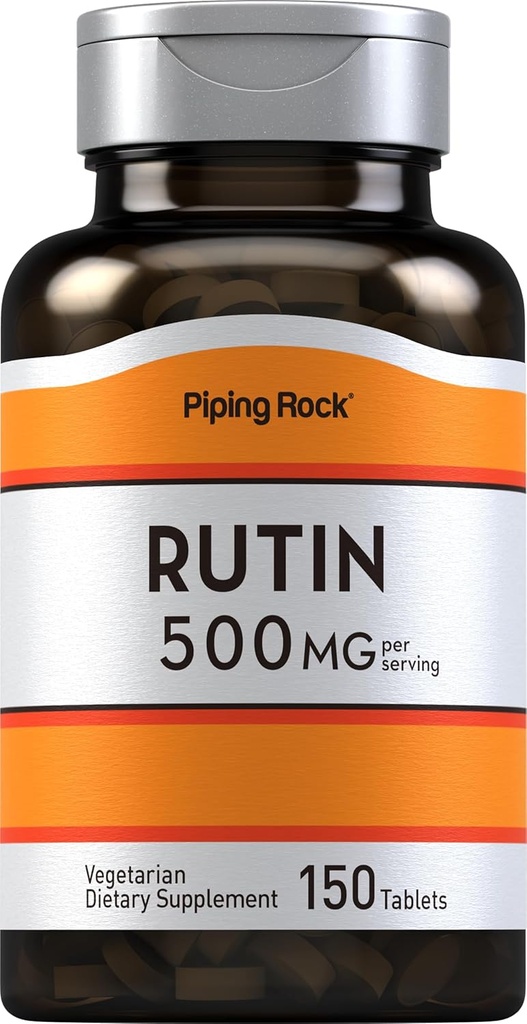 Piping Rock Rutin 500mg  150 Tablets peru Vegetarian, Non-GMO, Gluten Free Supplement
