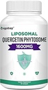 Orgabay Liposomal Quercetina Phytosome 1600 mg,Bromelain 200mg,Zinc 30mg,Vitamin C Turmeric 40 mg,Más alta absorción, Complejo de Quercetina, 60 Softgels